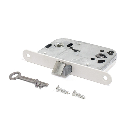 Защёлка врезная АЛЛЮР 2014 WW БЕЛЫЙ ДЛЯ ФИНСКИХ ДВЕРЕЙ С ФИКСАТОРОМ Б/О от интернет-площадки Гурумарт