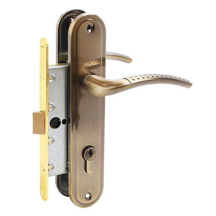 Замок врезной АЛЛЮР ЗВ 7-132/85 AB СТ. БРОНЗА от интернет-площадки Гурумарт