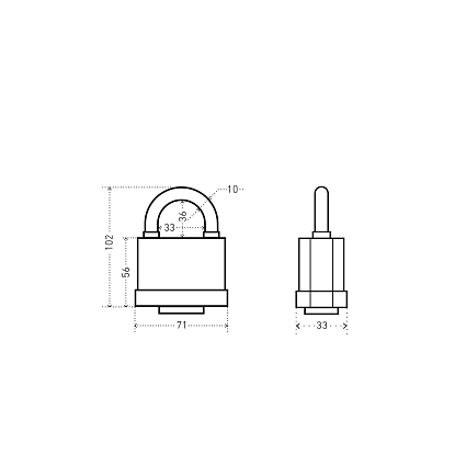 АЛЛЮР ВС1Ч- 376П всепогодный 6 кл. d10мм Замок навесной   от интернет площадки Гурумарт