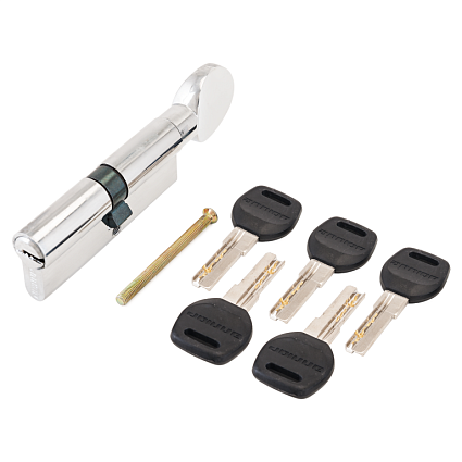 АЛЛЮР HD FG 80-5К CP (40x40G) хром перф.кл/верт Цилиндровый механизм  от интернет площадки Гурумарт