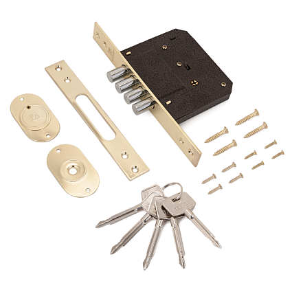 Замок врезной АЛЛЮР 189-4 ЛАТ. КРЕСТ.КЛЮЧ от интернет-площадки Гурумарт