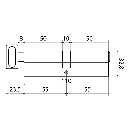 Стандарт MAX 110 (55х55В) SN 5кл перф.ключ/верт. Цилиндровый механизм от интернет площадки Гурумарт