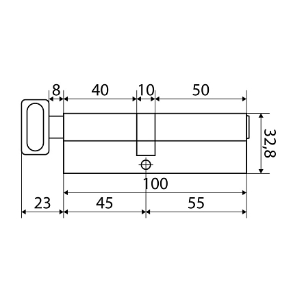 Стандарт MAX 100 (55х45В) SN 5кл перф.ключ/верт. Цилиндровый механизм от интернет площадки Гурумарт