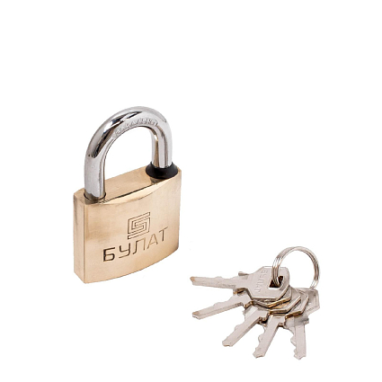 БУЛАТ ВС 1150 латунный 5кл. d=8мм Замок навесной от интернет площадки Гурумарт