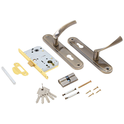 Замок врезной АЛЛЮР ЗВ 7-103/85 AB СТ. БРОНЗА от интернет-площадки Гурумарт