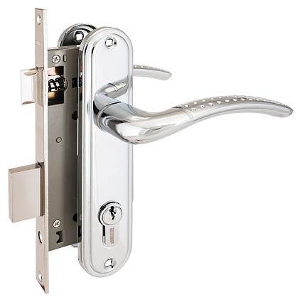 Замок врезной АЛЛЮР 132/1 CP ХРОМ от интернет-площадки Гурумарт