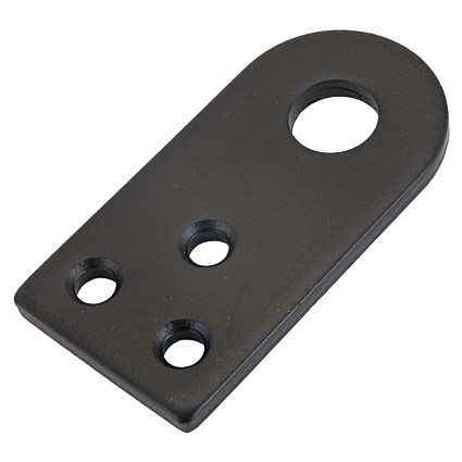 Домарт Проушина усиленная прямая 80*40 (толщ. 5мм) черная d 15мм   от интернет площадки Гурумарт