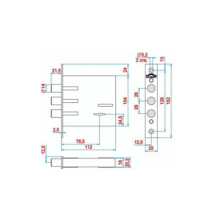 Замок врезной ЭЛЬБОР 1.04.02.3.5 КРЕМЕНЬ 3КЛ ЦИНК Б/О от интернет-площадки Гурумарт