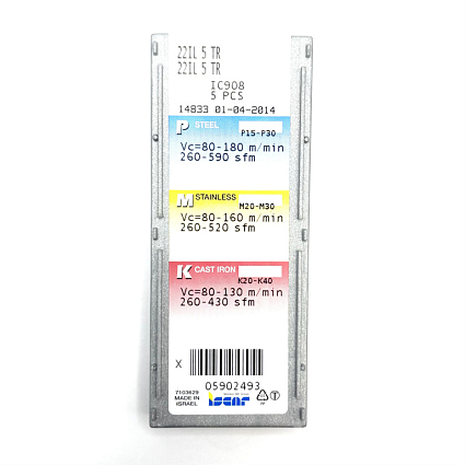 картинка Пластина резьбовая 22IL 5 TR  IC908 от магазина Гурумарт