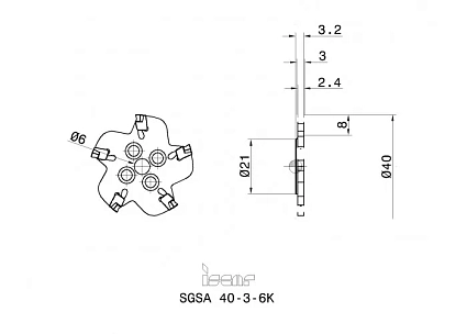 картинка Фреза дисковая SGSA 40-3-6K от магазина Гурумарт