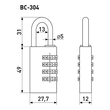 Soller ВС304 кодовый Замок навесной от интернет площадки Гурумарт