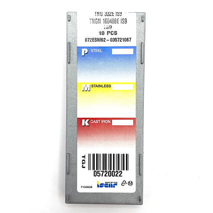 картинка Пластина токарная TNGN 160408E IS9 от магазина Гурумарт