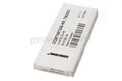 картинка Пластина токарная CCMT 09T308-M5, TM2501 от магазина Гурумарт