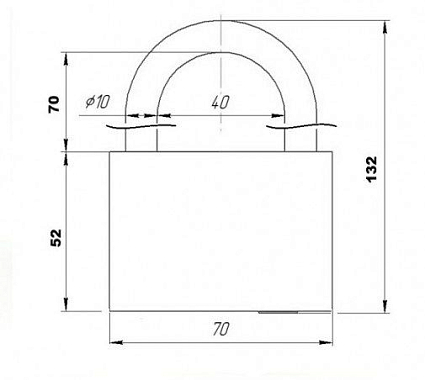Д-град Зенит ВС 1.02-01 (skin) дл. дужка d10мм Замок навесной от интернет площадки Гурумарт
