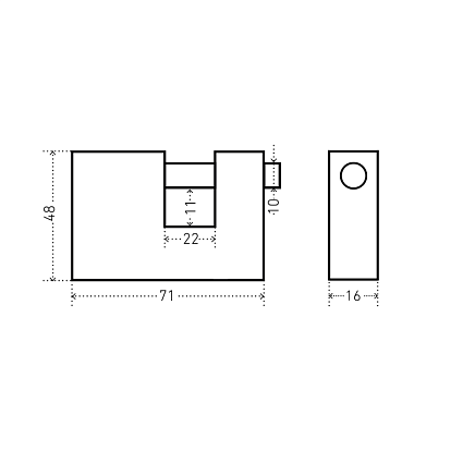 АЛЛЮР ВС1Ч-770 d12мм Замок навесной от интернет площадки Гурумарт