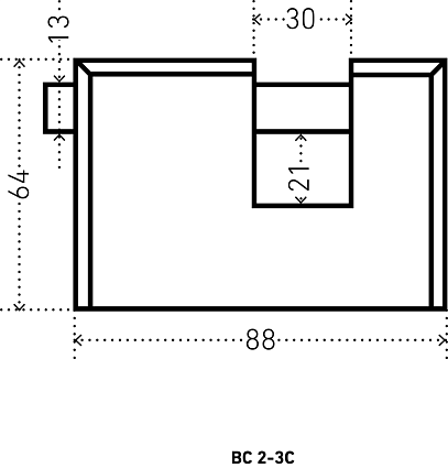 АЛЛЮР ВС2-3С d13мм Замок навесной от интернет площадки Гурумарт
