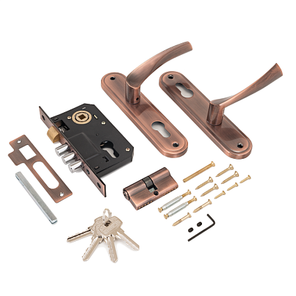 Замок врезной АЛЛЮР 103/3-61А(1203) AC СТ.МЕДЬ МАЛ.КОРПУС от интернет-площадки Гурумарт