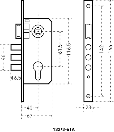 Замок врезной АЛЛЮР 132/3-61А(1232) CP ХРОМ МАЛ.КОРПУС от интернет-площадки Гурумарт