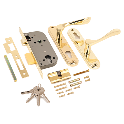 Замок врезной АЛЛЮР 127/1 GP ЛАТУНЬ от интернет-площадки Гурумарт