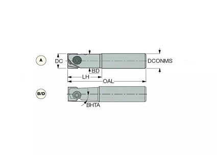 картинка Фреза концевая HCE D12-A-L120-C12 от магазина Гурумарт