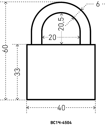 АЛЛЮР ВС1Ч-4504 d6мм 5кл. Замок навесной от интернет площадки Гурумарт