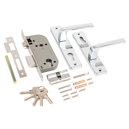 Замок врезной АЛЛЮР 126/1 CP ХРОМ от интернет-площадки Гурумарт