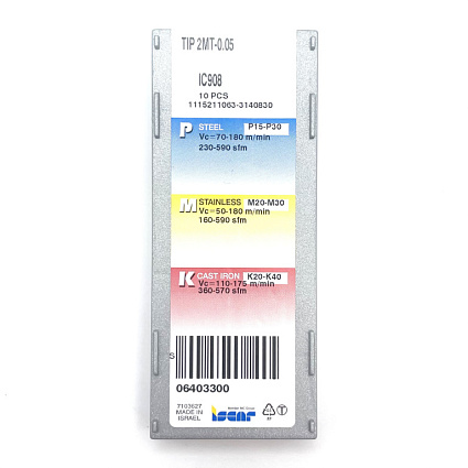 картинка Пластина резьбовая TIP 2MT-0.05 IC908 от магазина Гурумарт