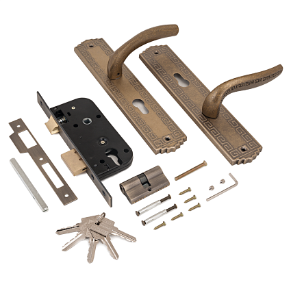 Замок врезной АЛЛЮР АРТ ЗВ4-70.06 OB СОСТАРЕННАЯ БРОНЗА от интернет-площадки Гурумарт