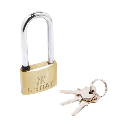 БУЛАТ ВС 1150-01 латунный 3кл. d=8мм Замок навесной  от интернет площадки Гурумарт
