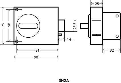 Замок накладной АЛЛЮР ЗН2А от интернет площадки Гурумарт