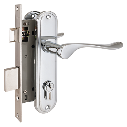 Замок врезной АЛЛЮР 127/1 CP ХРОМ от интернет-площадки Гурумарт