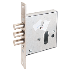 Замок врезной ЭЛЬБОР 1.03.03.0.0. КРЕМЕНЬ ЦИНК Б/МЕХ. Б/О от интнрнет-магазина Замки-НТ