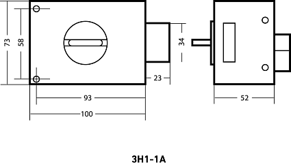 Замок накладной АЛЛЮР ЗН1-1 А от интернет площадки Гурумарт