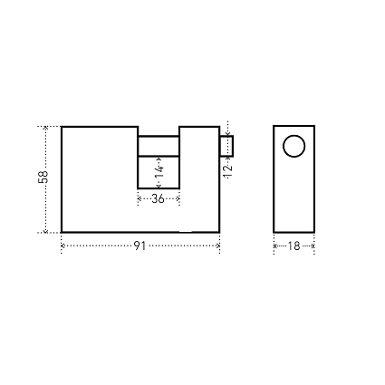 АЛЛЮР ВС1Ч-790 d12мм Замок навесной   от интернет площадки Гурумарт