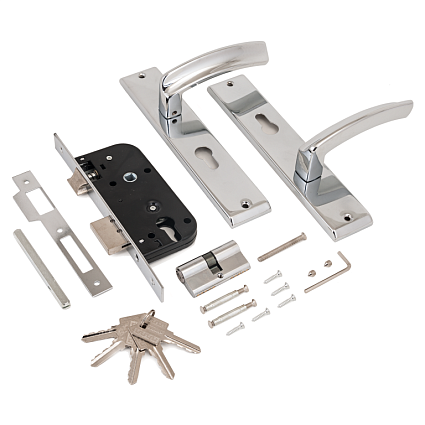 Замок врезной АЛЛЮР АРТ ЗВ4-70.08 CP ХРОМ от интернет-площадки Гурумарт