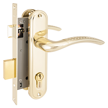 Замок врезной АЛЛЮР 132/1 GP ЛАТУНЬ от интернет-площадки Гурумарт