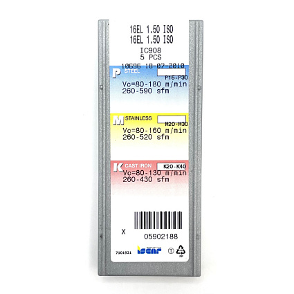 картинка Пластина резьбовая 16EL 1.50 ISO  IC908 от магазина Гурумарт