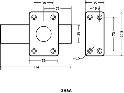 Замок накладной АЛЛЮР ЗН6А от интернет площадки Гурумарт