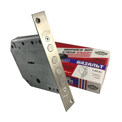 Замок дверной врезной Эльбор Базальт 1.05.01 от интернет-площадки Гурумарт