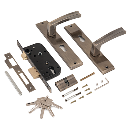 Замок врезной АЛЛЮР АРТ ЗВ4-70.09 AB СТ.БРОНЗА от интернет-площадки Гурумарт