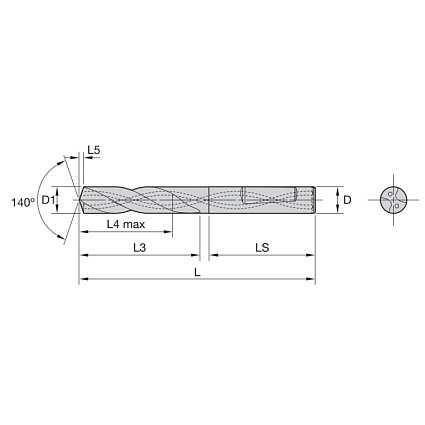 картинка Сверло монолитное B052F04000CPG  KC7325 от магазина Гурумарт