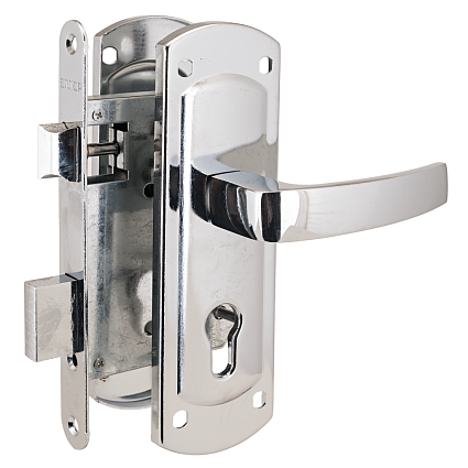 Замок врезной АЛЛЮР ЗВ4-1/58A CP ХРОМ ДЛЯ КАЛИТОК БЕЗ Ц/МЕХ. от интернет-площадки Гурумарт