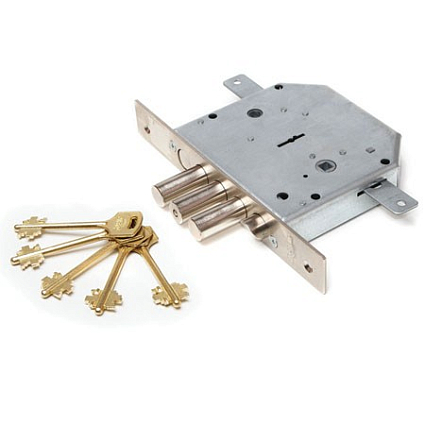 Замок врезной ЭЛЬБОР 1.06.43.5.5 (КЛ.6.11.08 НБ.Ч) ДЛИН.КЛ. ГРАНИТ ПРАВЫЙ ЗАДВ С/Т Б/О от интернет-площадки Гурумарт