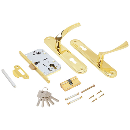 Замок врезной АЛЛЮР ЗВ 7-103/85 GP ЗОЛОТО от интернет-площадки Гурумарт