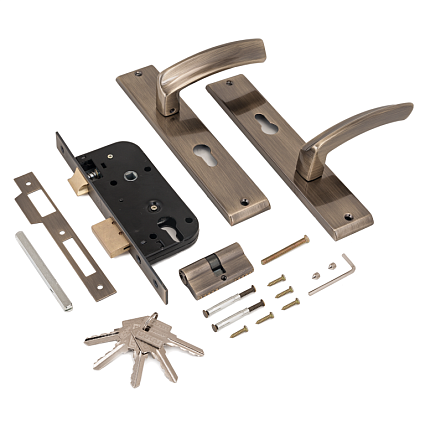 Замок врезной АЛЛЮР АРТ ЗВ4-70.08 AB СТ.БРОНЗА от интернет-площадки Гурумарт