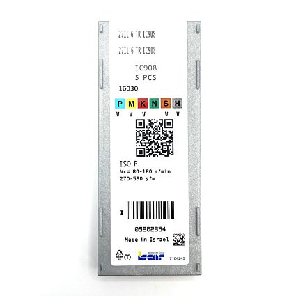 картинка Пластина резьбовая 27IL 6 TR  IC908 от магазина Гурумарт