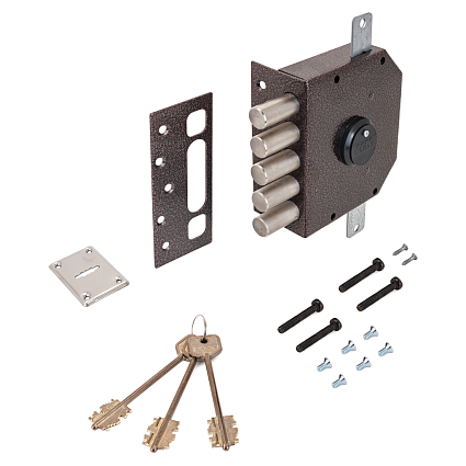 Замок накладной СЕНАТ ЗНСТ 2"У" 3КЛ [ИТ] 079 от интернет площадки Гурумарт