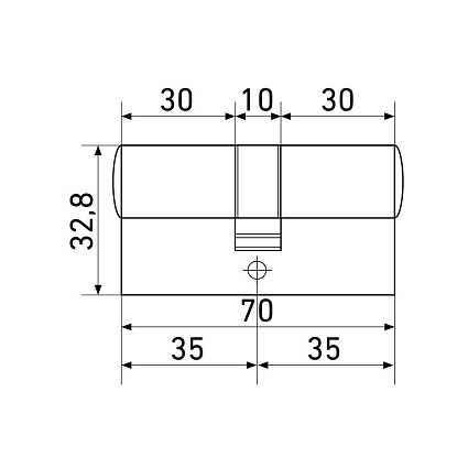 Стандарт MAX 70 (35х35) SN 5кл перф.ключ/ключ Цилиндровый механизм от интернет площадки Гурумарт