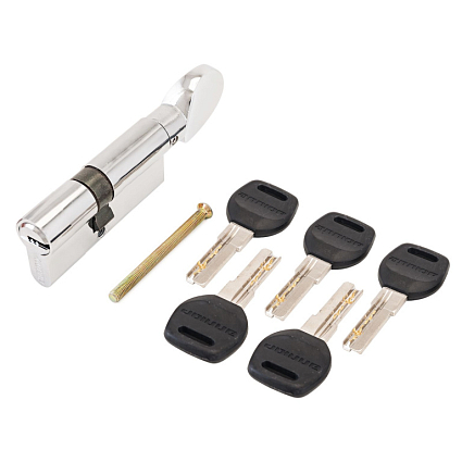 АЛЛЮР HD FG 70-5К CP[25x10x35G](30x40G) хром перф.кл/верт БЛИСТЕР Цилиндровый механизм от интернет площадки Гурумарт