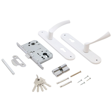 Замок врезной АЛЛЮР ЗВ 7-103/85 WW БЕЛЫЙ от интернет-площадки Гурумарт